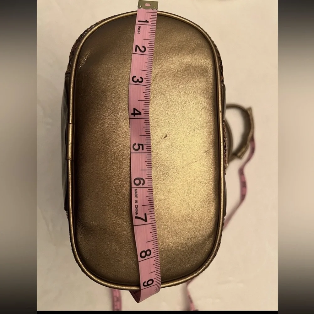 💚 Vintage Mazzantia Leather Drawstring Bucket Bag🩷